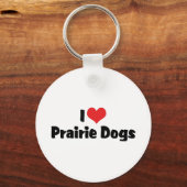 Ik hou van Prairiehonden met Hart Sleutelhanger (Voorkant)