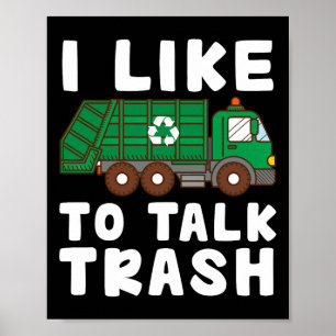 Ik hou van Prash Recycling Garge Truck Collect Poster