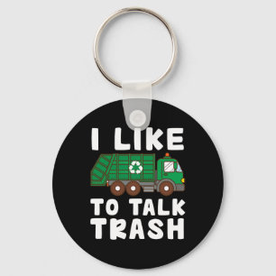 Ik hou van Prash Recycling Garge Truck Collect Sleutelhanger