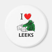 Ik hou van prei magneet (Voorkant)