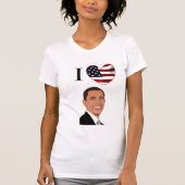 Ik hou van President Barack Obama Shirt (Voorkant)
