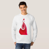 Ik hou van Prettige feestdagen met kerst met compa T-shirt (Voorkant volledig)