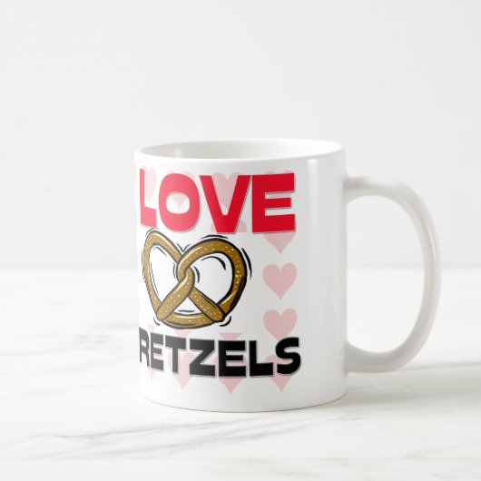 Ik hou van pretzels koffiemok (Rechts)