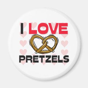 Ik hou van pretzels magneet