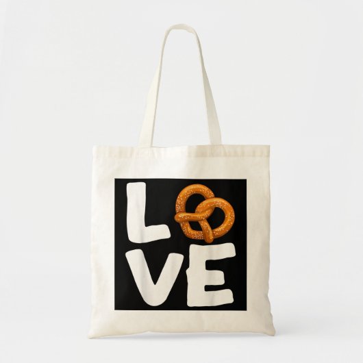 Ik hou van pretzels voor pretzel Day Funny German  Tote Bag (Voorkant)