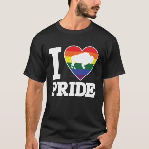 IK HOU VAN PRIDE Buffalo NY LGBTQ mooie regenboog  T-shirt