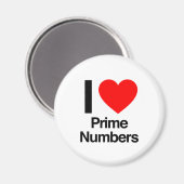 ik hou van priemgetallen magneet (Voorkant / Achterkant)