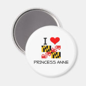 Ik hou van prinses Anne Maryland Magneet (Voorkant / Achterkant)