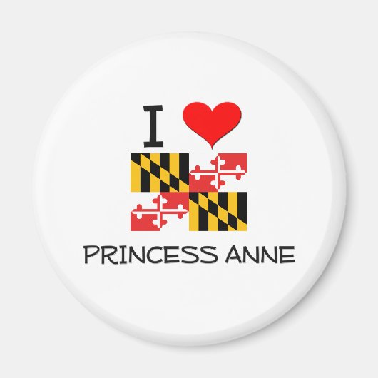 Ik hou van prinses Anne Maryland Magneet (Voorkant)