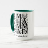 Ik hou van profeet Mohammed ﷺ Islamitisch geschenk Mok (Voorkant links)