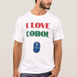Ik hou van programmeren en ik hou van Cobol T-shirt