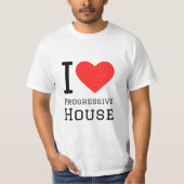 Ik hou van progressief huis t-shirt (Voorkant)