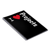 Ik hou van Project Manager Fun PMO Project Team Gi Notitieboek (Rechterzijde)