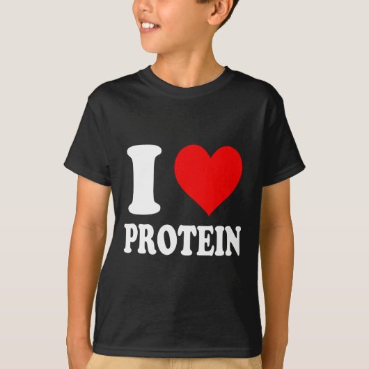 Ik hou van proteïne 1 t-shirt (Voorkant)