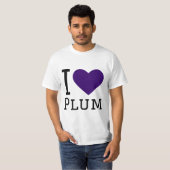 Ik hou van pruim t-shirt (Voorkant volledig)