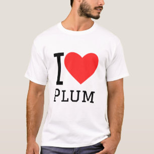 Ik hou van pruim t-shirt