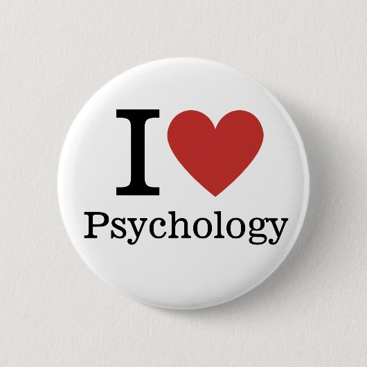Ik hou ❤️ van psychologie PIN BUTTON (Voorkant)