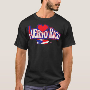 Ik hou van Puerto Rico-ontwerp T-shirt