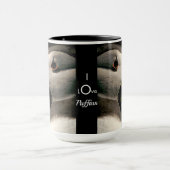 Ik hou van Puffins Bird Wildlife Verjaardagskoffie Mok (Midden)