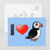 Ik hou van Puffins Briefkaart (Voorkant / Achterkant)