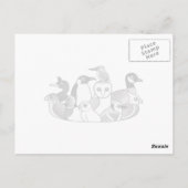 Ik hou van Puffins Briefkaart (Achterkant)
