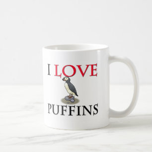 Ik hou van Puffins Koffiemok