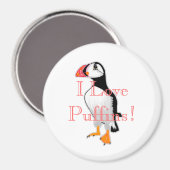 Ik hou van Puffins! Magneet (Voorkant / Achterkant)