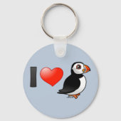 Ik hou van Puffins Sleutelhanger (Voorkant)