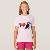 Ik hou van Puffins T-shirt (Voorkant volledig)
