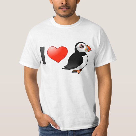 Ik hou van Puffins T-shirt (Voorkant)
