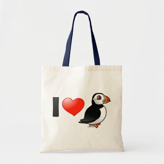 Ik hou van Puffins Tote Bag (Voorkant)