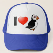 Ik hou van Puffins Trucker Pet (Voorkant)