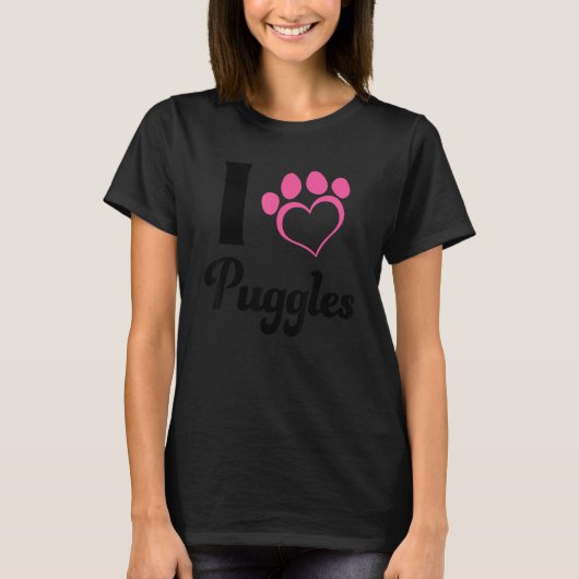 Ik hou van Puggles T-shirt (Voorkant)