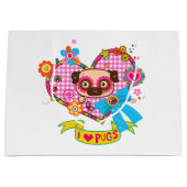 Ik hou van Pugs! Cadeautasjes Groot Cadeauzakje (Voorkant)