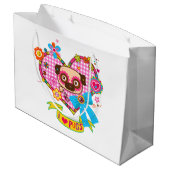 Ik hou van Pugs! Cadeautasjes Groot Cadeauzakje (Achterkant Gekanteld)