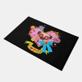 Ik hou van Pugs! Doormat Deurmat (Schuin)