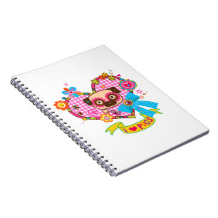 Ik hou van Pugs! Foto Notitieboek