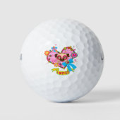 Ik hou van Pugs! Golfballen (Voorkant)