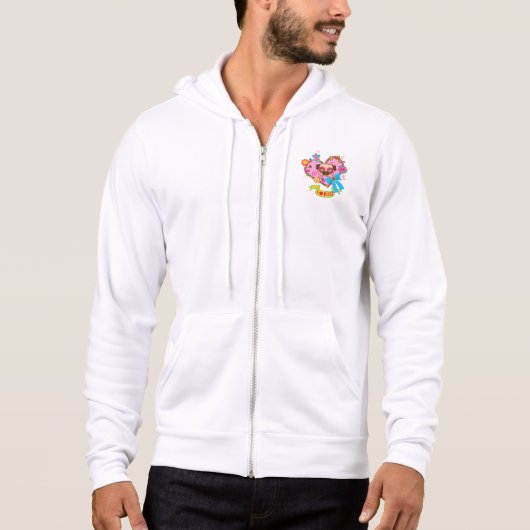 Ik hou van Pugs! Hoodie (Voorkant)