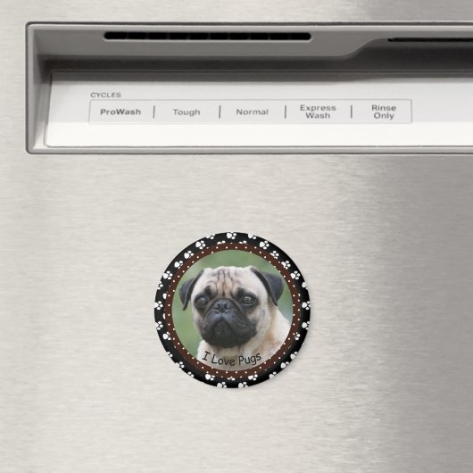 Ik hou van Pugs Magnet (Insitu (Vaatwasser))