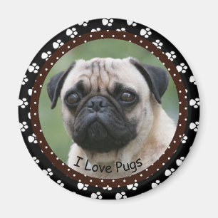 Ik hou van Pugs Magnet