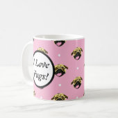 Ik Hou Van Pugs Mok (Voorkant links)