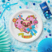 Ik hou van Pugs! Papieren Bordjes (Feest)