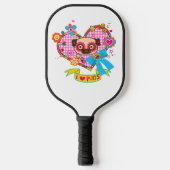 Ik hou van Pugs! Pickleball Racket (Voorkant)