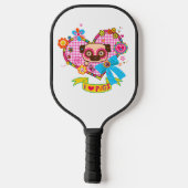 Ik hou van Pugs! Pickleball Racket (Achterkant)