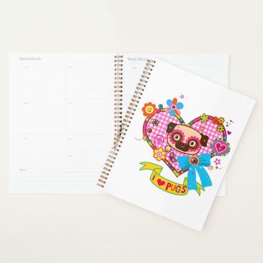 Ik hou van Pugs! Planner (Display)