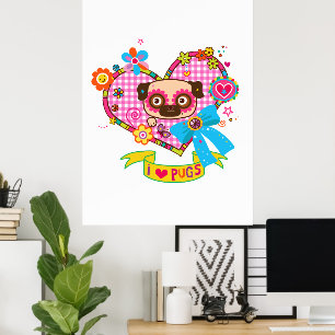 Ik hou van Pugs! Poster