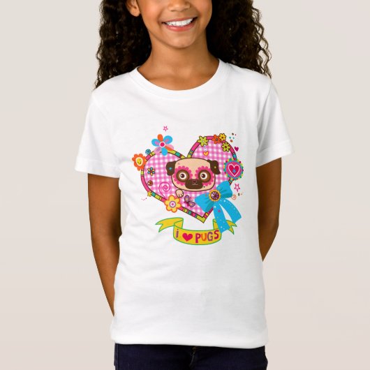 Ik hou van Pugs! SHIRT 3 (Voorkant)