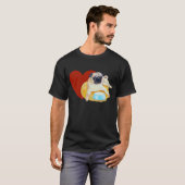 Ik hou van Pugs! T-shirt (Voorkant volledig)