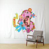 Ik hou van Pugs! Wandkleed (In Situ (horizontaal))